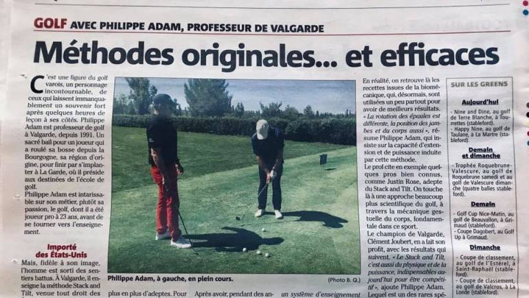 Philippe Adam, figure du golf varois