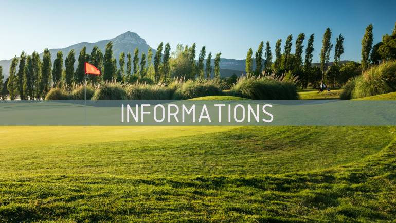Information – Horaire fermeture du golf