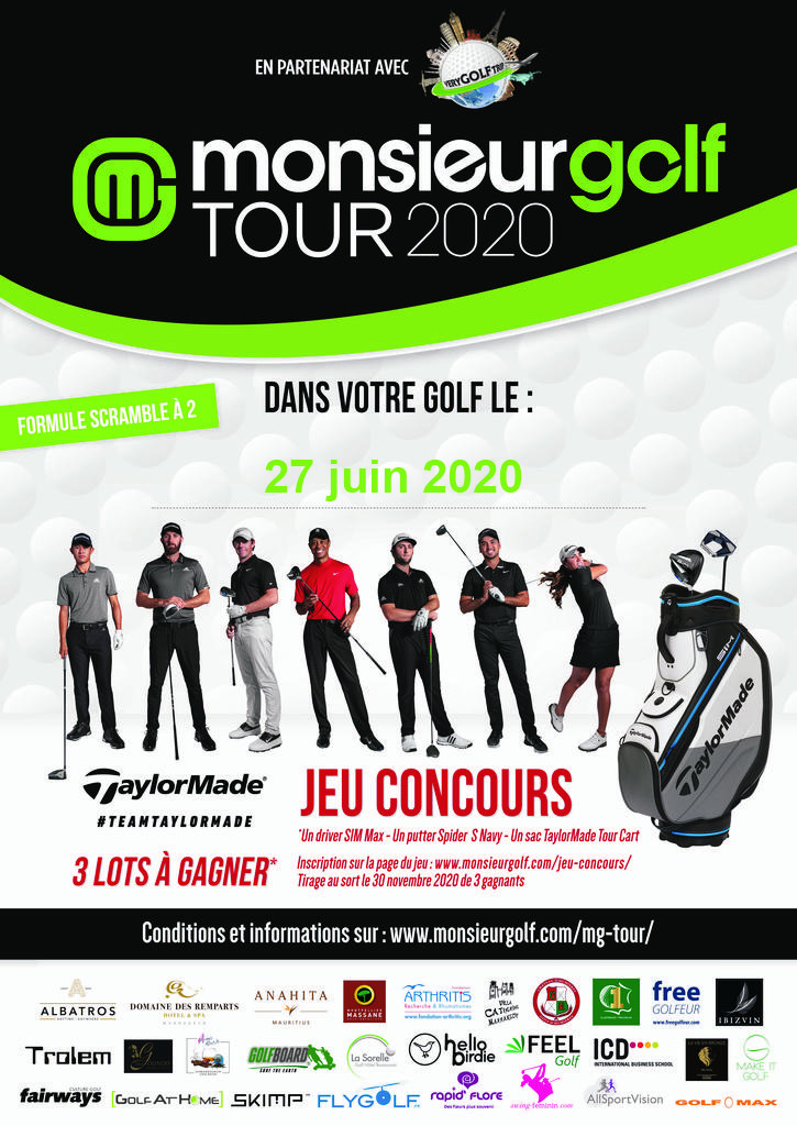 affiche monsieur golf tour 2020 golf de Valgarde