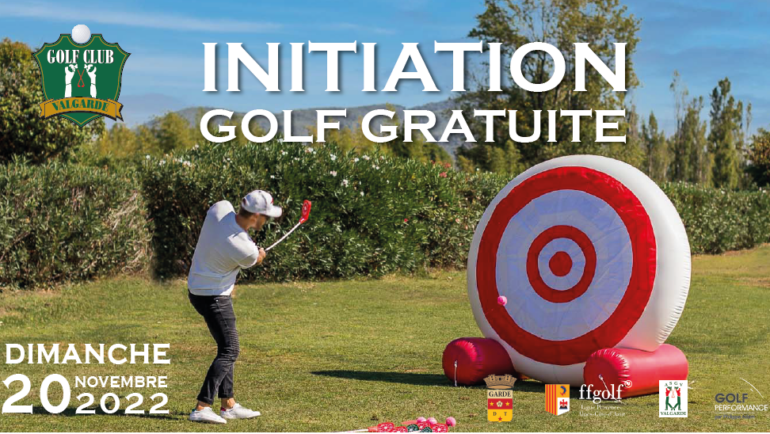 Initiation gratuite au golf – dimanche 20 novembre 2022