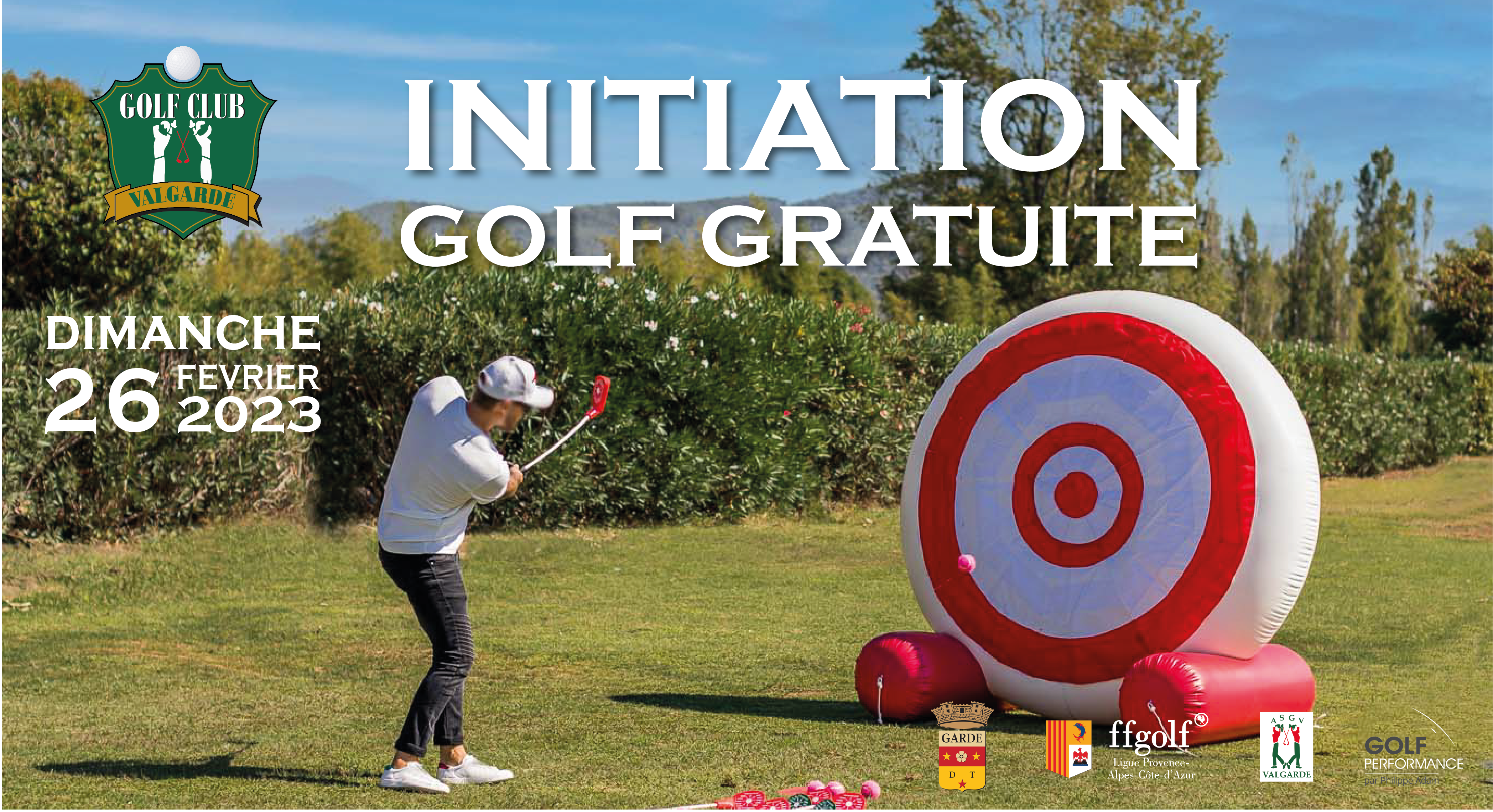 Initiation gratuite au golf – dimanche 26 février 2023