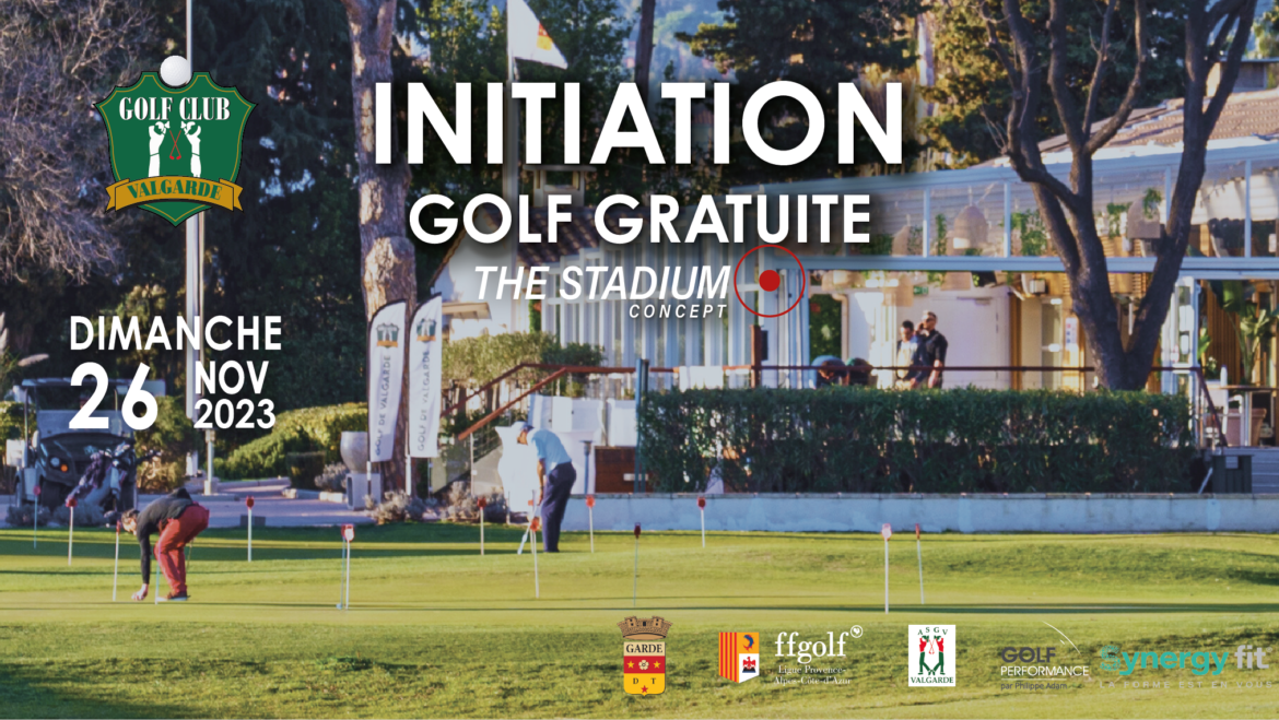 Initiation gratuite au golf – dimanche 26 NOVEMBRE