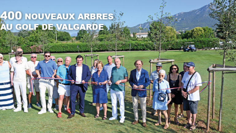 Inauguration de la plantation de 400 arbres au Golf de Valgarde