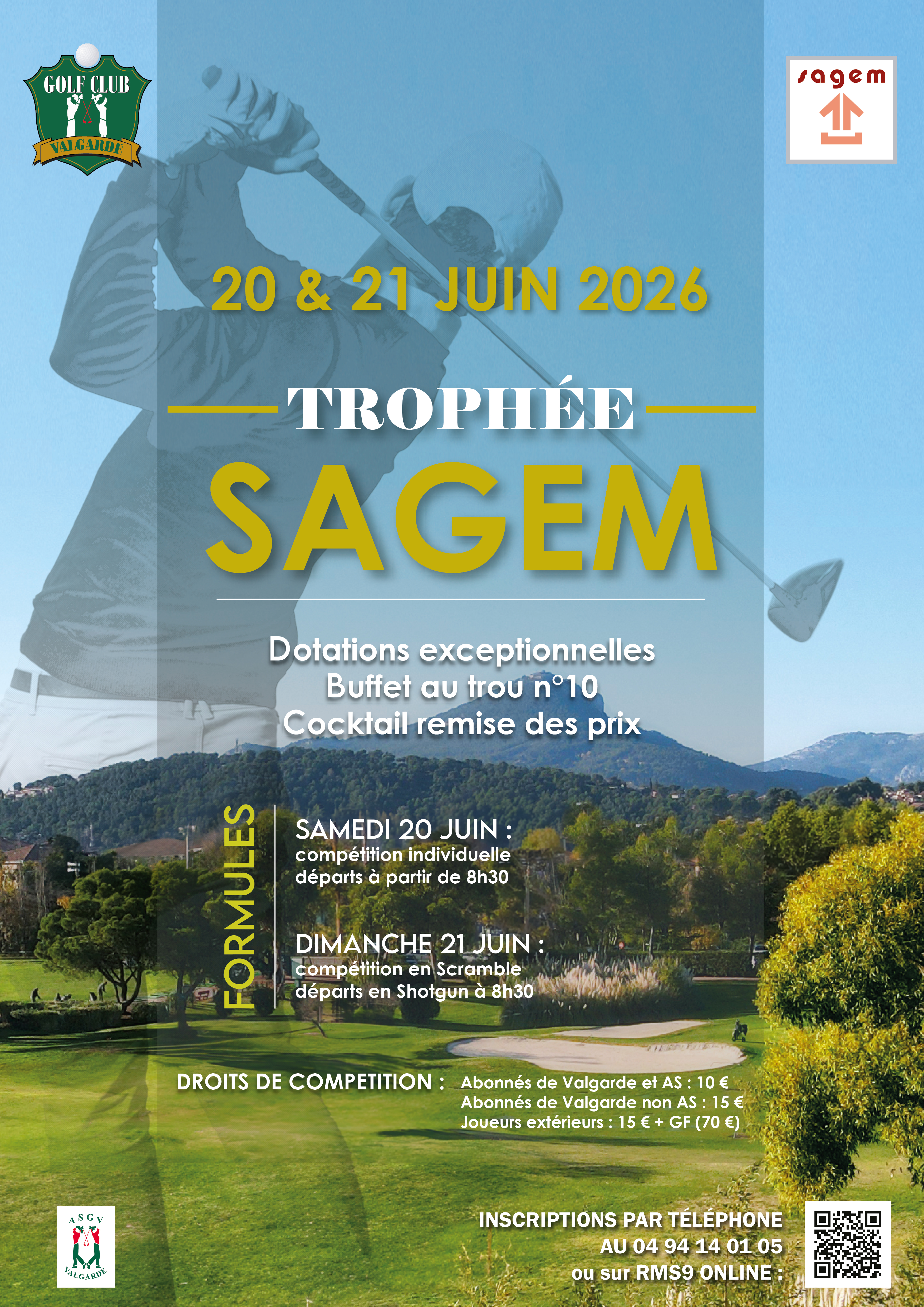 Trophée SAGEM le 20 & 21 Juin ⛳